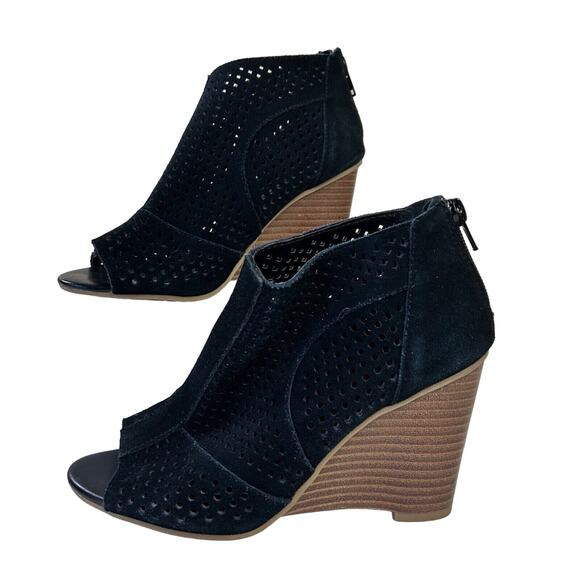 Moda Spana Black Wedge Shoes - Picture 3 of 7